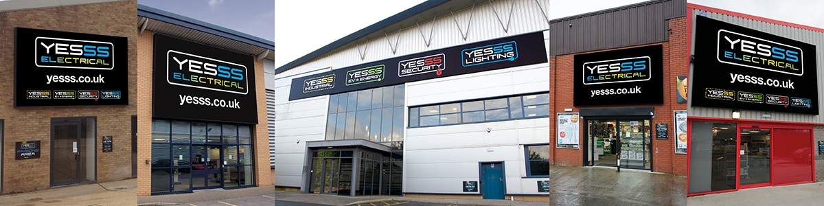 YESSS Electrical Branches - Tunbridge Wells, Hull, Head Office, Leeds Central and Bodmin